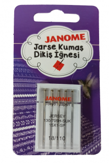 Janome 18 Numara Jersey İğne 130/705 JERSEY - 110 /18