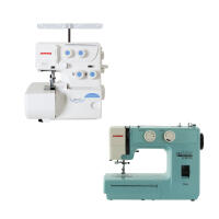 Janome 8002D Overlok Makinesi ve TR2018 Dikiş Makinesi - JANOME