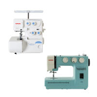 Janome 8002D Overlok Makinesi ve TR2023 Dikiş Makinesi - JANOME
